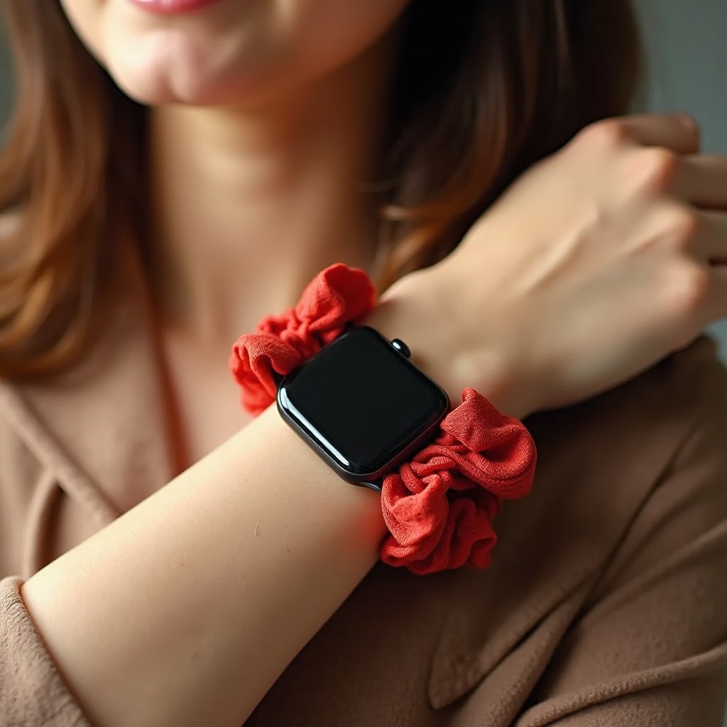 montre connectée femme bracelet chouchou