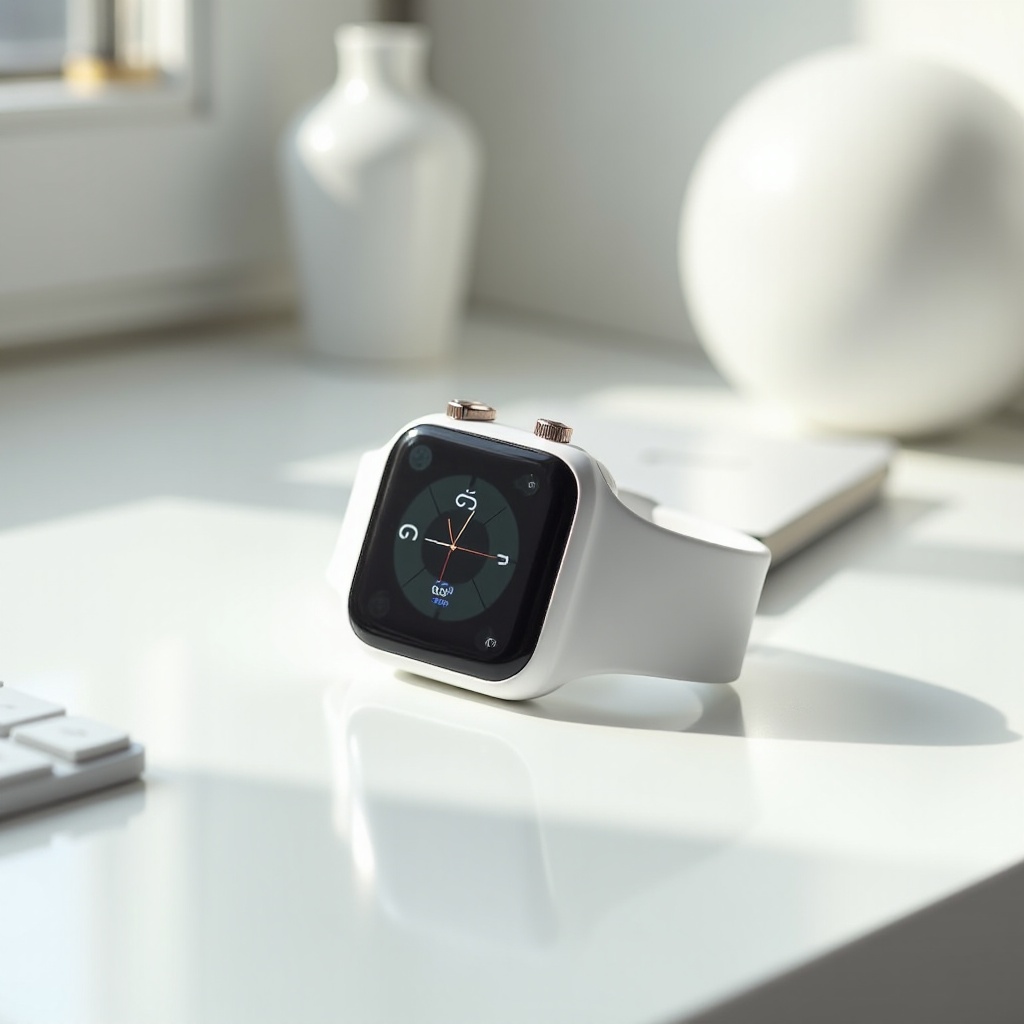 montre connectée blanc