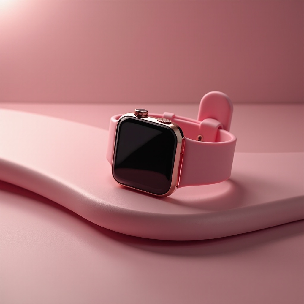 montre intelligente rose